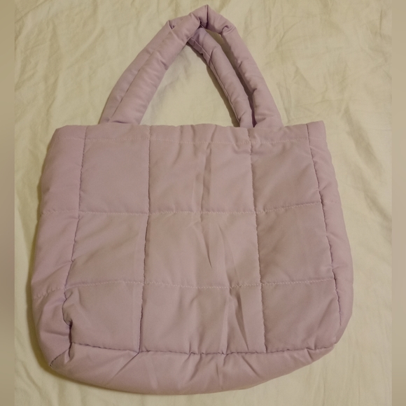 H&M Pastel Light Purple padded bag - Picture 1 of 3